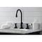 Kingston Brass KS2980BPL Bel Air Widespread Bathroom Faucet W/Brass Pop-Up, Matte Blk KS2980BPL - alternate 4